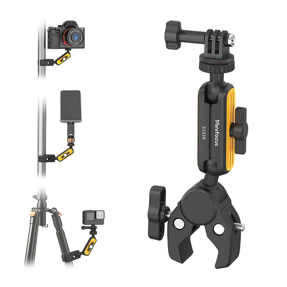 Monitor Arm Dual - Super Clamp com Rotação de 360