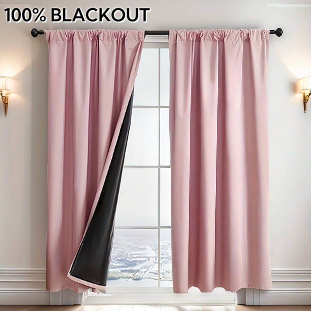 Home Office Gadgets - Cortina 100% Blackout com Forro Preto,