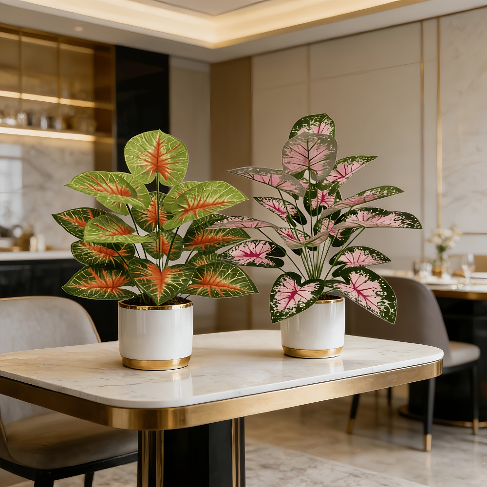 Home Office Holidays 2026 - 2 Peças de Plantas Tropicais Artificiais