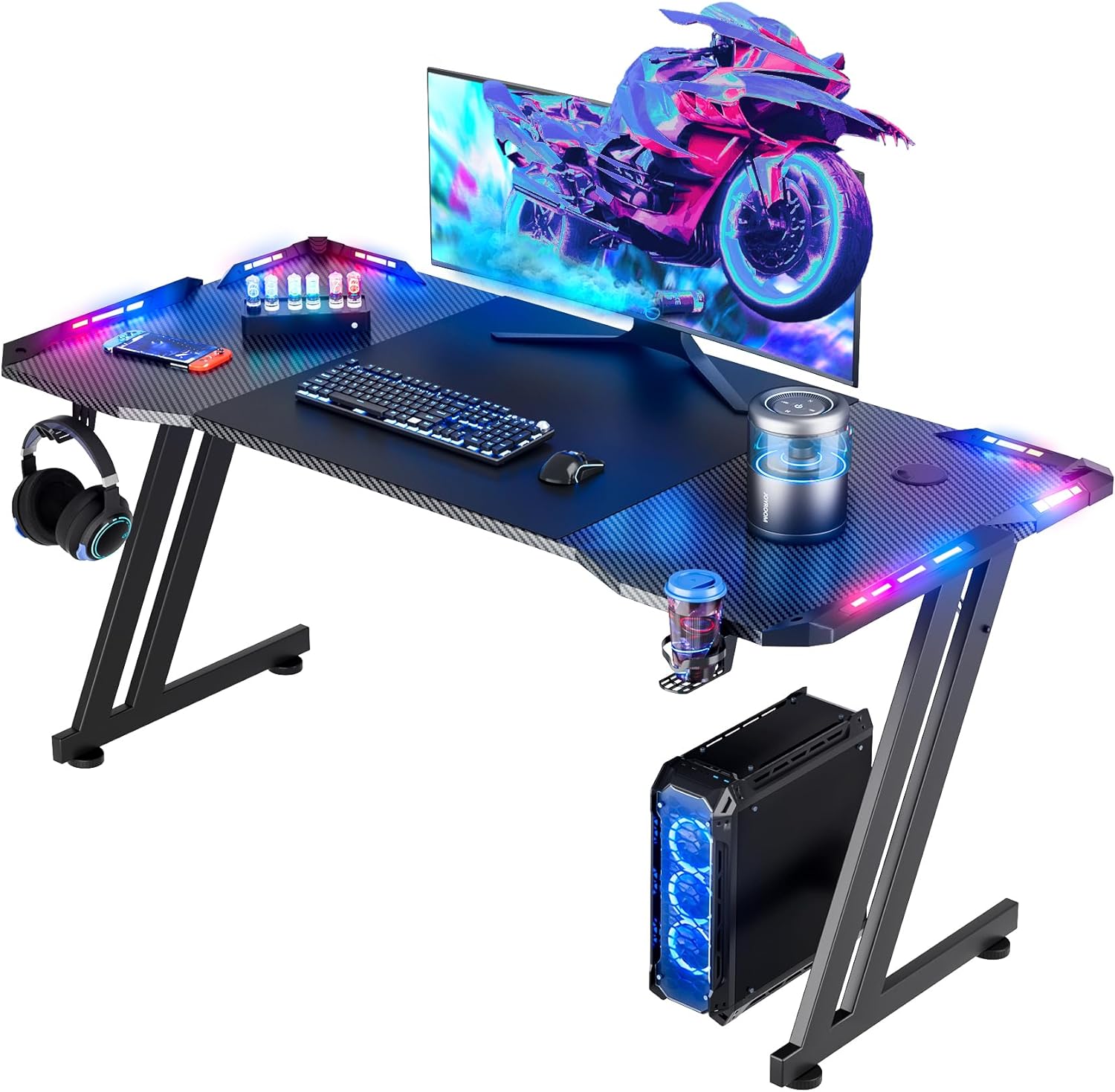 Home Office Headset - Mesa de Jogos de 47