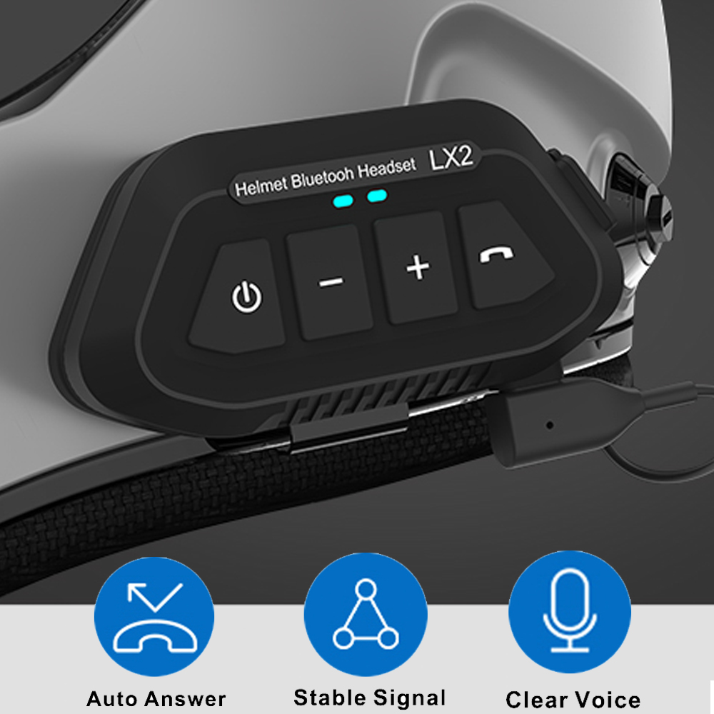 Home Office Headset - 1200mah capacete da motocicleta fone de