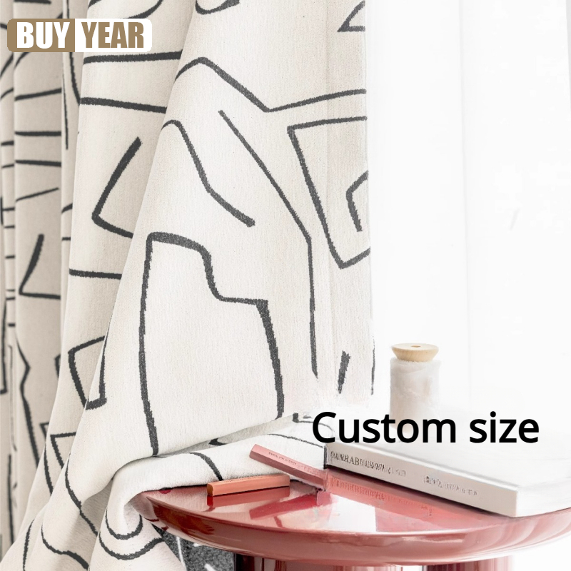 Home Office Buy - Cortinas Chenille Personalizadas em Preto e