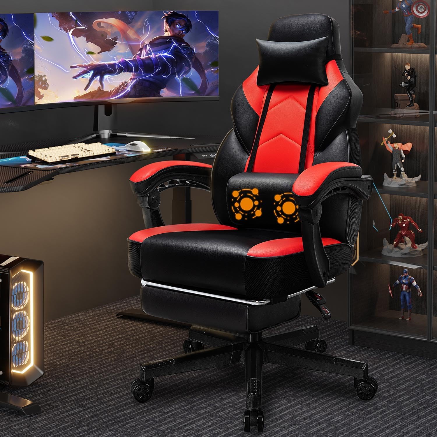 Home Office Design - Cadeira Gamer com Apoio para os