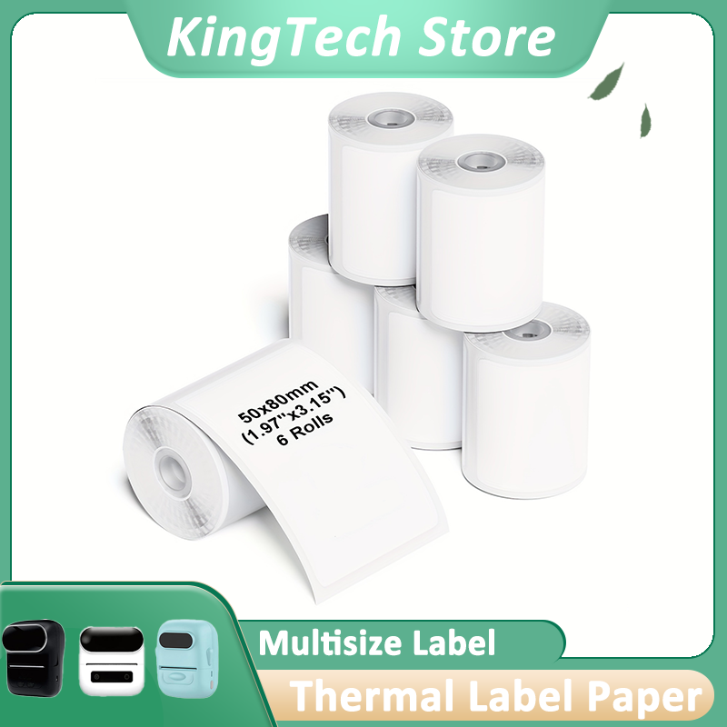Label Maker Machine - Papel de Etiqueta Térmica Autoadesiva de