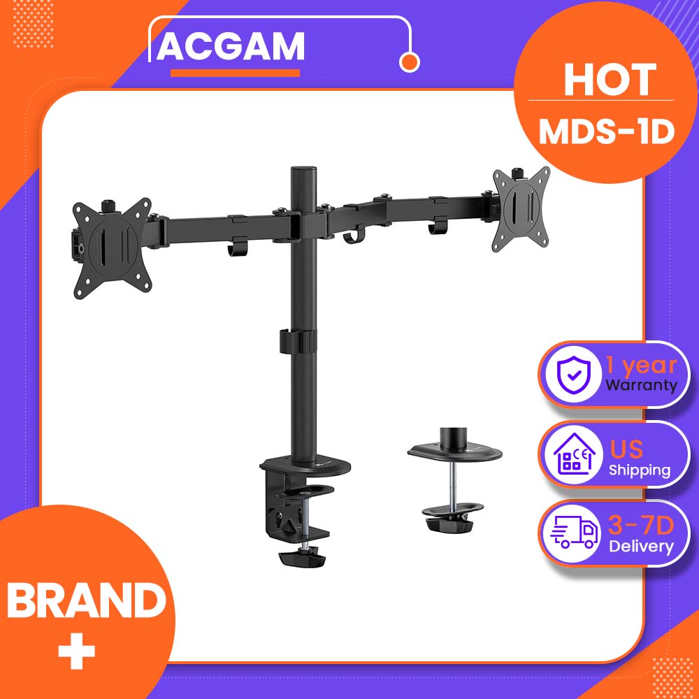 Monitor Arm Dual - Suporte Duplo para Monitor ACGAM MDS-1D,