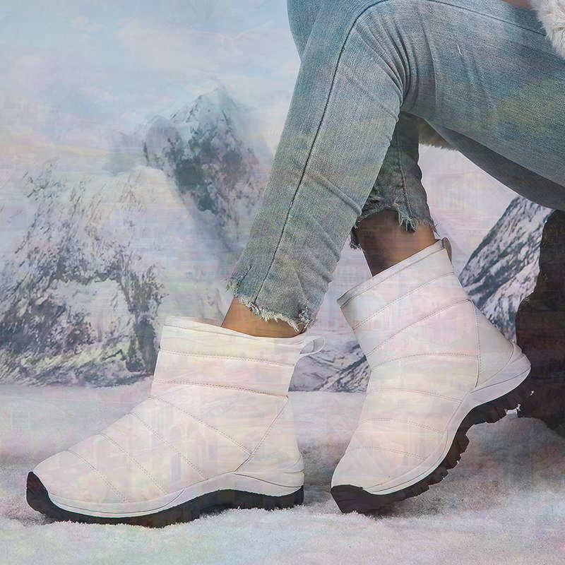Home Office Buy - Antiderrapante térmico idosos tênis mulher sapatos
