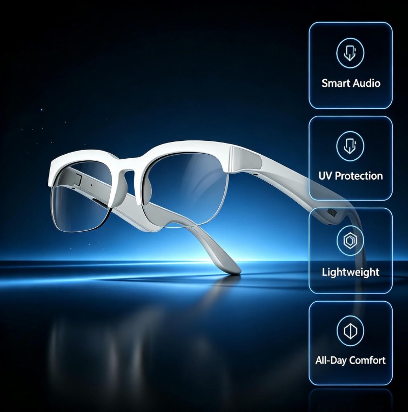 Home Office Headset - Óculos de Sol Tradutores de IA