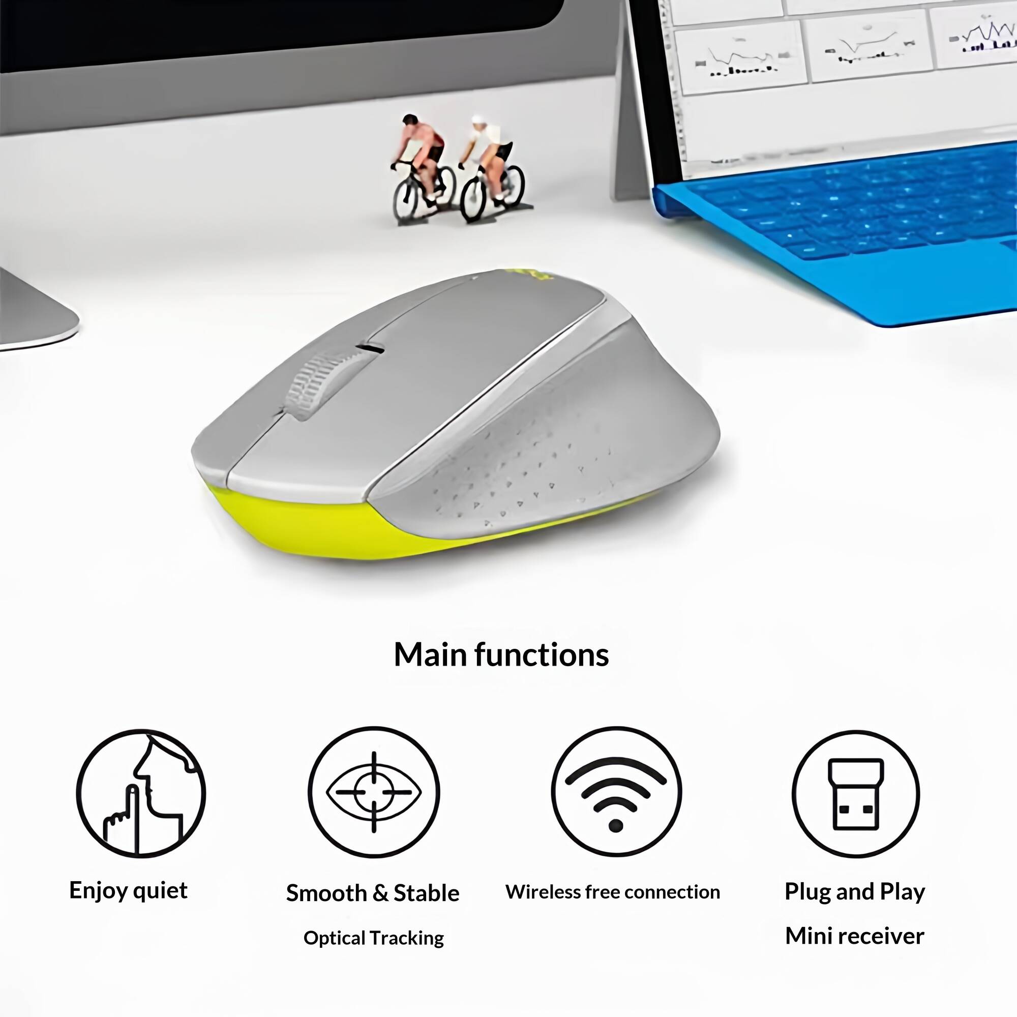 Mouse Sem Fio Ergonômico Logit - Home Office For Mac avaliação e preço