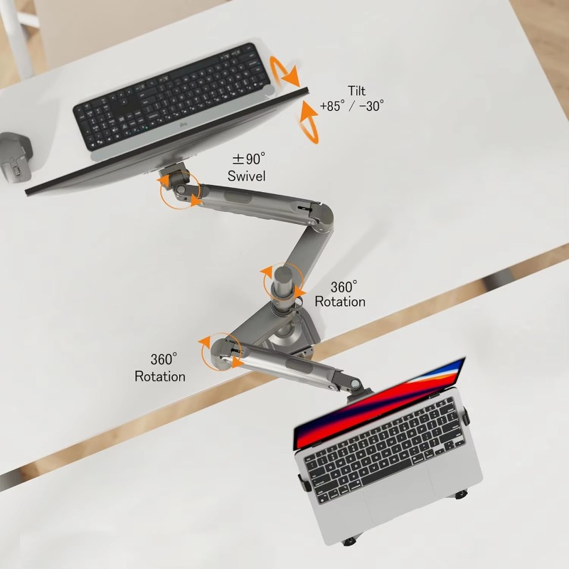 Suporte para laptop combinado  - Monitor Arm Dual avaliação e preço