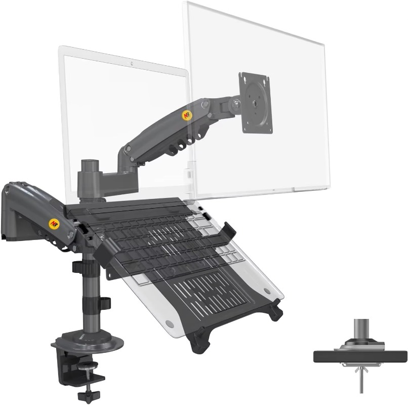 Suporte para laptop combinado  - Monitor Arm Dual avaliação e preço