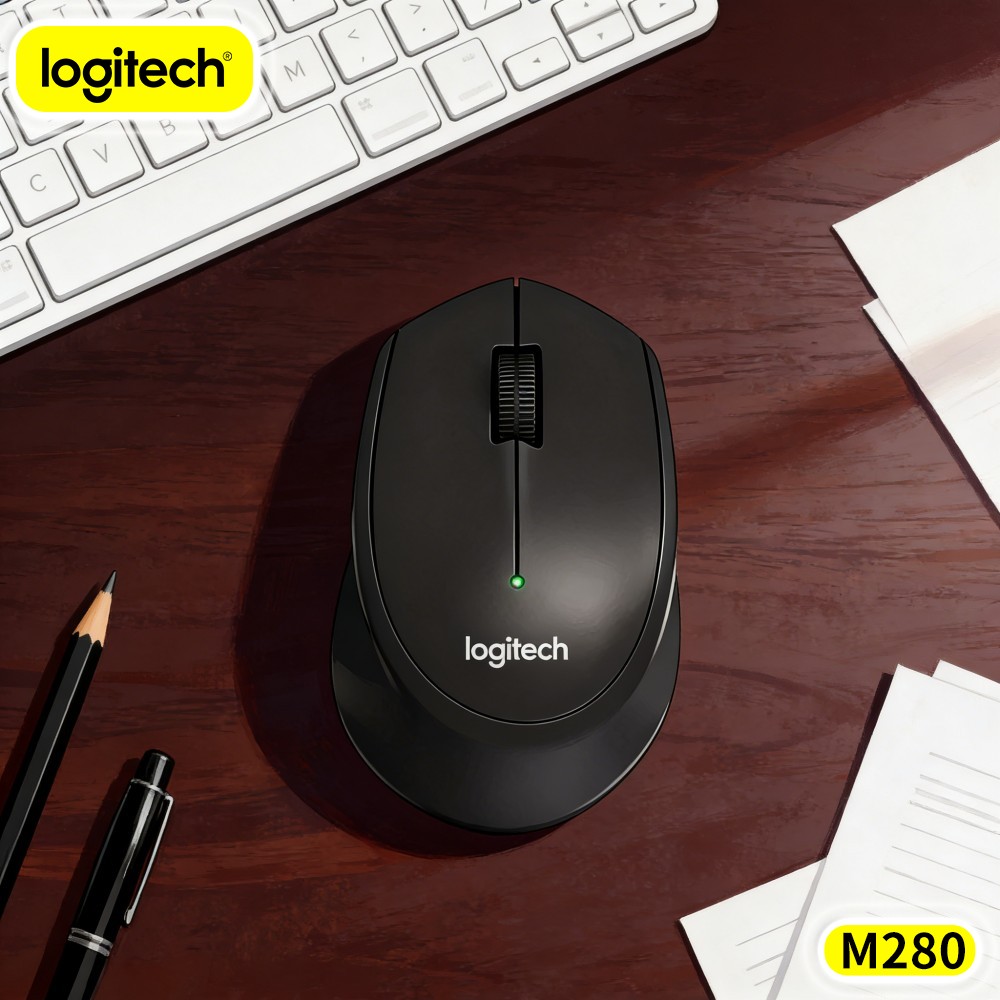 Mouse Sem Fio Logitech M280 co - Home Office For Mac avaliação e preço