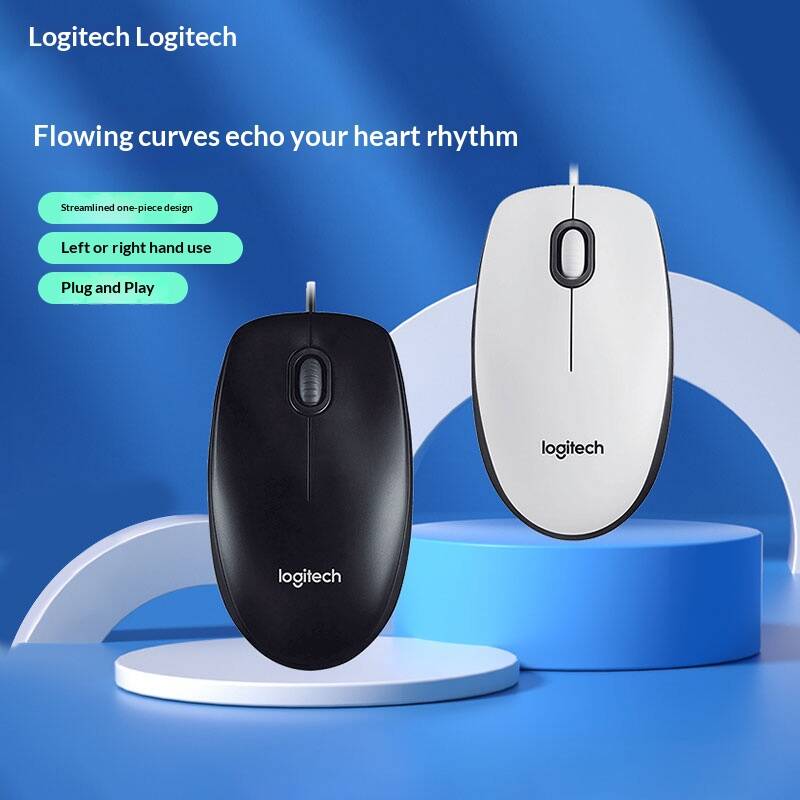 Mouse USB com Fio Logitech M10 - Home Office For Mac avaliação e preço