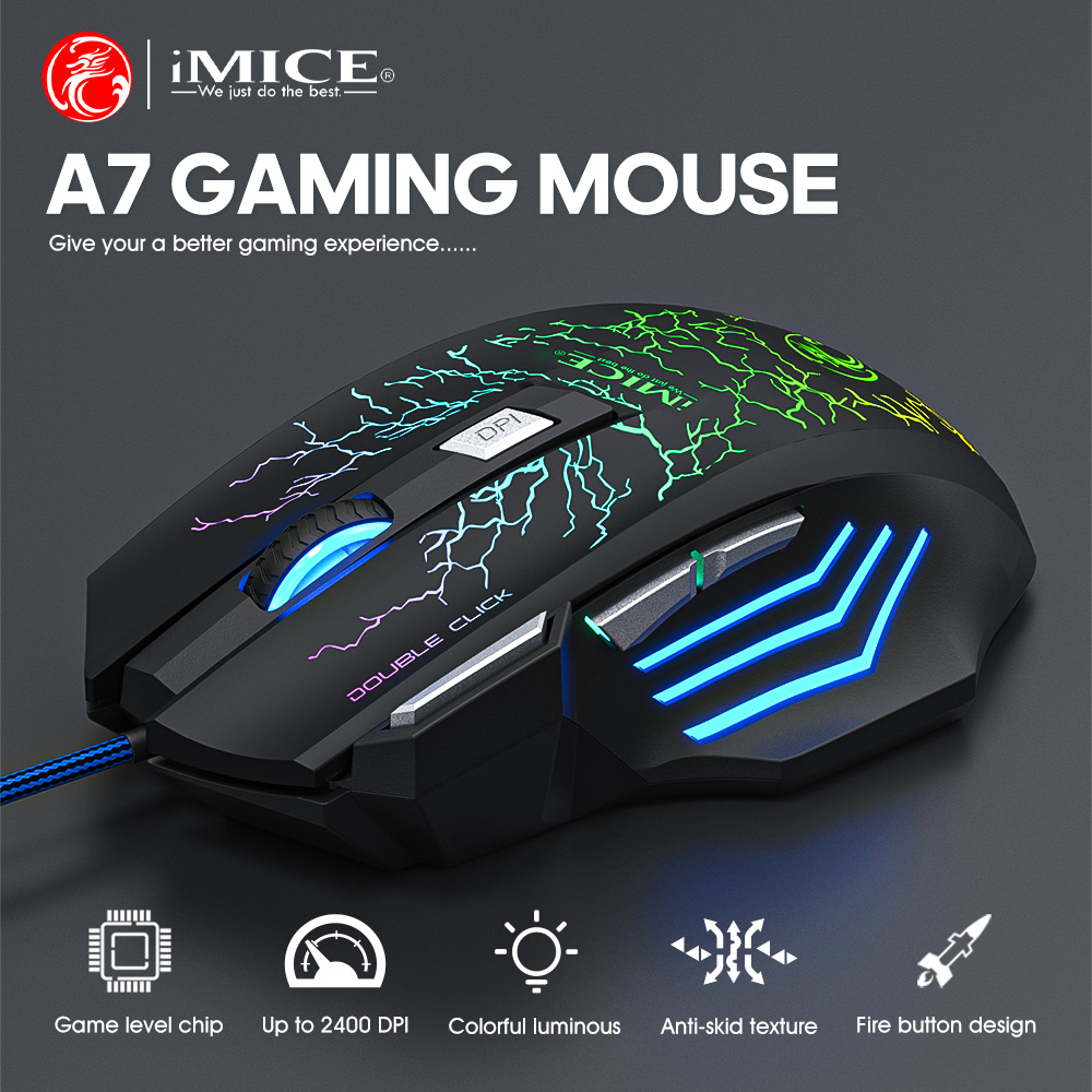 Mouse para jogos com fio usb,  - Home Office For Mac avaliação e preço