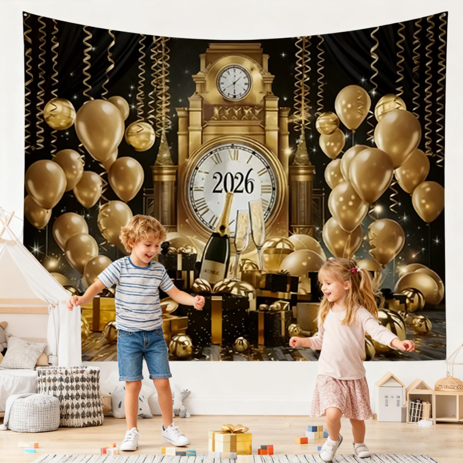 Feliz ano novo banner 7x5 pés  - Home Office Holidays 2026 avaliação e preço