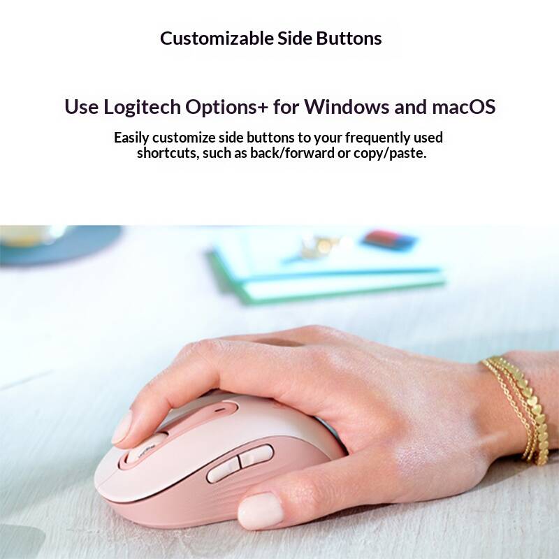 Mouse Sem Fio Logitech M650/M6 - Home Office For Mac avaliação e preço