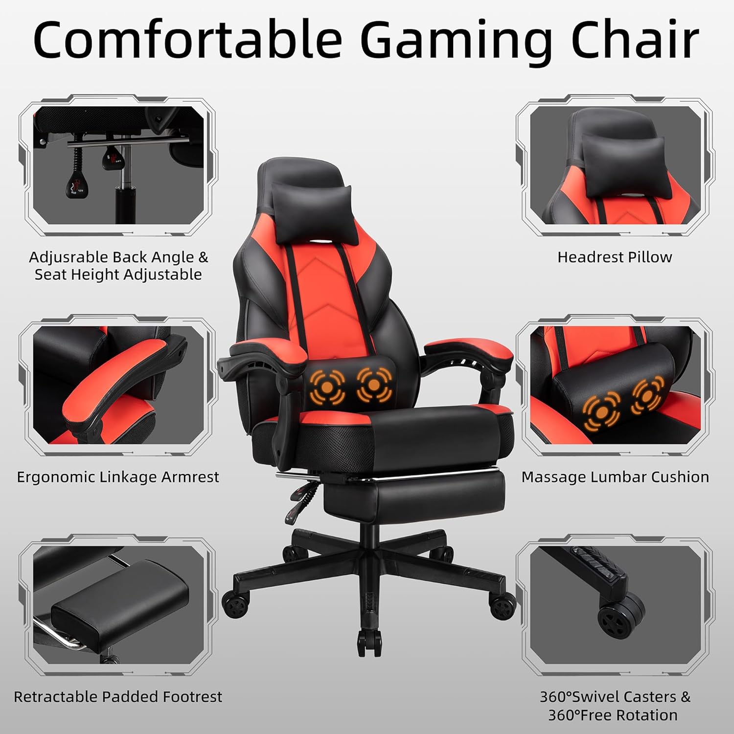Cadeira Gamer com Apoio para o - Home Office Design avaliação e preço