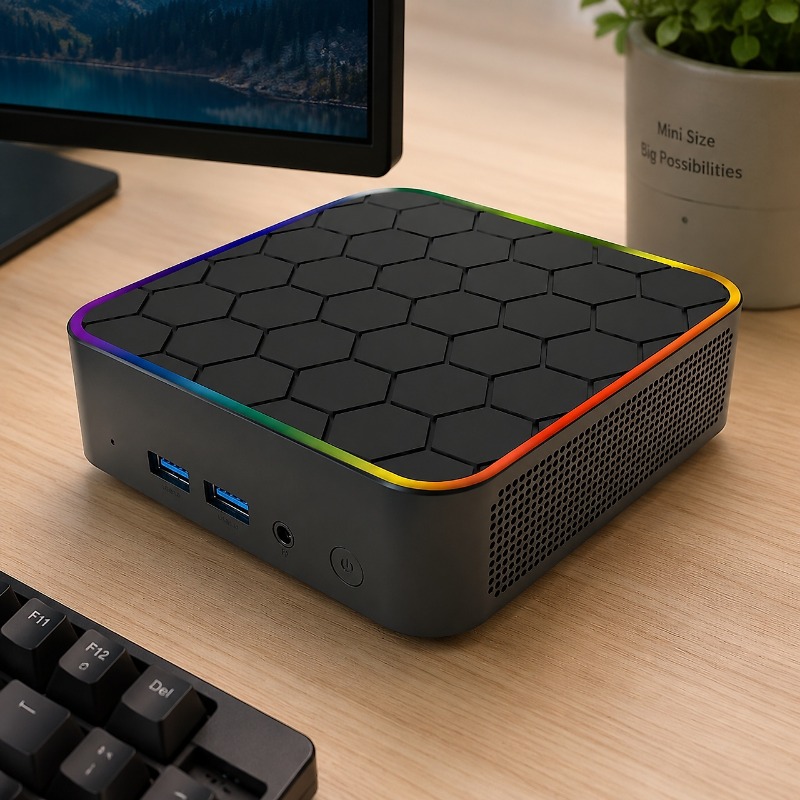 Mini PC Hexagonal Rainbow Bord - Home Office Border Force avaliação e preço