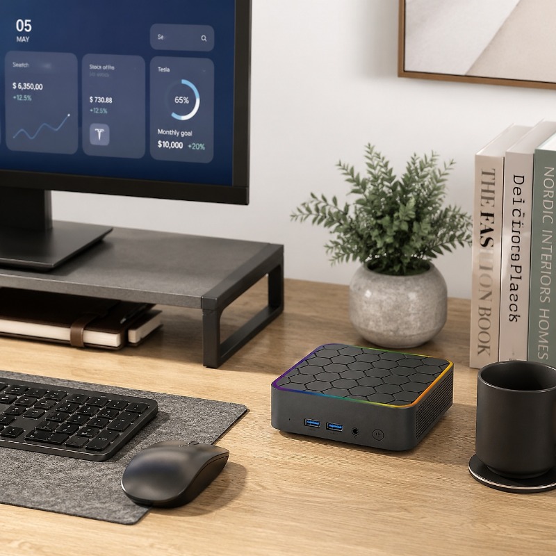 Mini PC Hexagonal Rainbow Bord - Home Office Border Force avaliação e preço