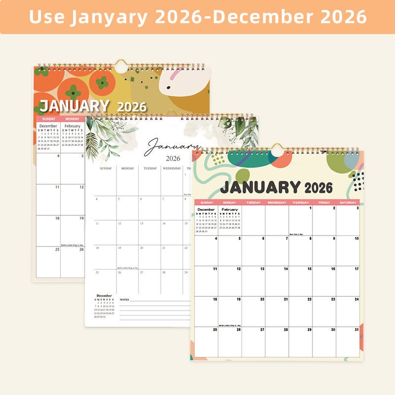 Bobina de calendário de parede - Home Office Holidays 2026 avaliação e preço
