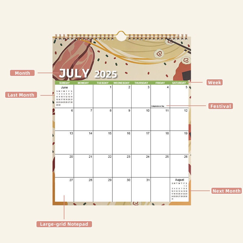 Bobina de calendário de parede - Home Office Holidays 2026 avaliação e preço