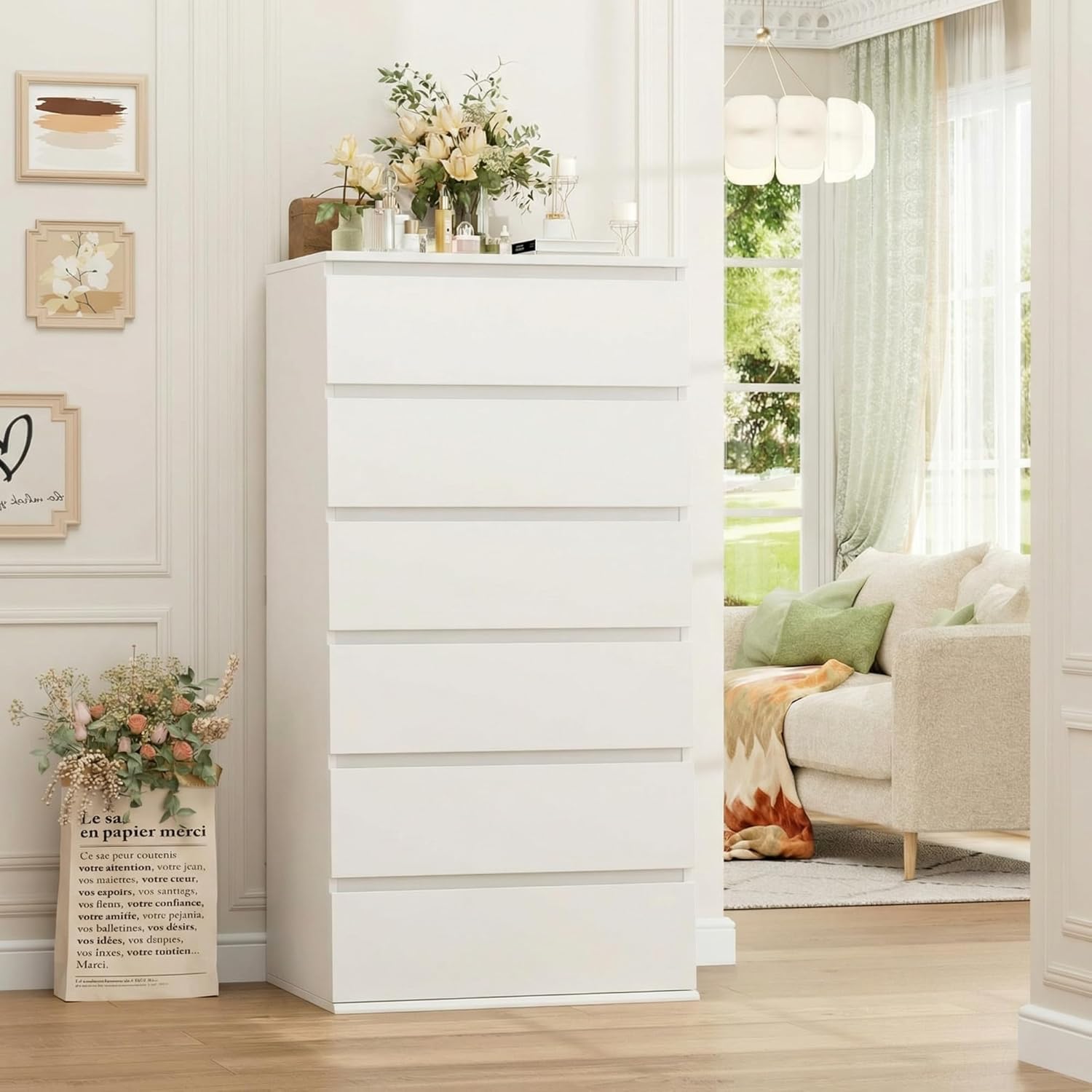 Cômoda Moderna Alta Branca de  - Home Office Design avaliação e preço